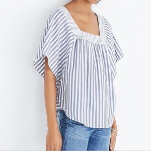 Madewell Butterfly Top in Stripe Play size XS
